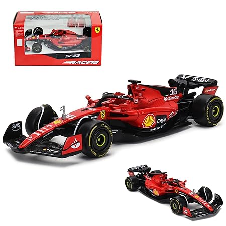 1:43 Bburago licensed diecast Scale Model car Ferrari SF23 #16 Charles Leclerc
