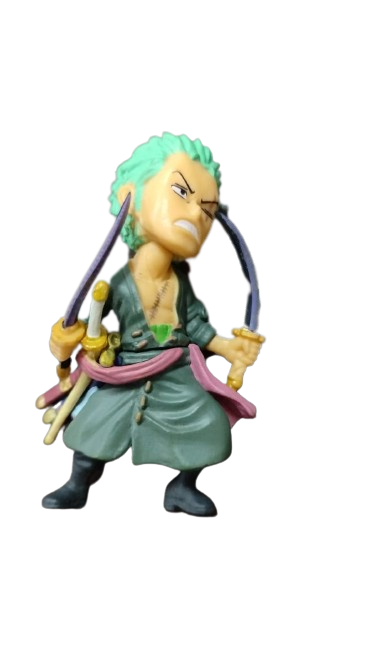 One Piece: Roronoa Zoro with swords mini action figure