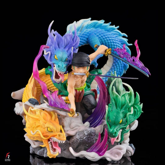 Zoro 3 dragon Action Figure