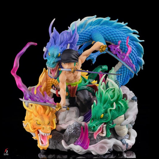 Zoro 3 dragon Action Figure