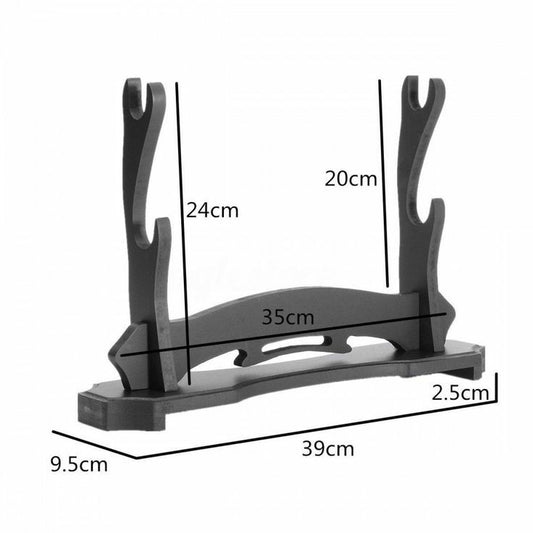 Double Layer Katana  Wooden Stand