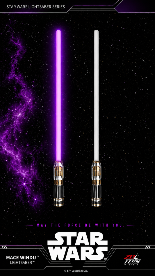PRE-ORDER Mace Windu purple lightsaber ZD TOYZ