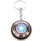 Captain America Rotating Shield Metal Keychain