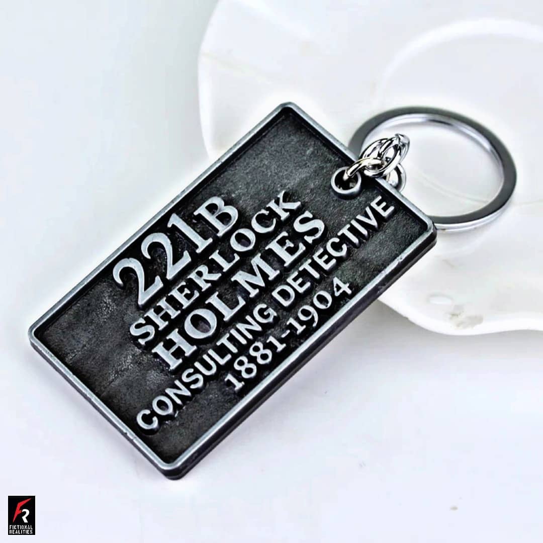 Sherlock Holmes 221B Keychain