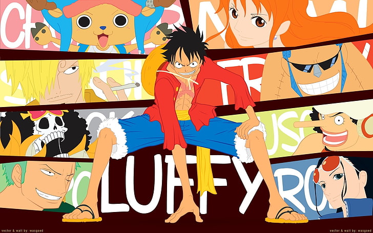 One piece Luffy Colourfull