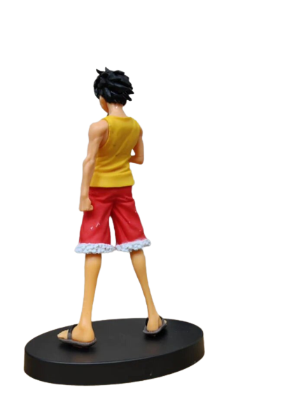 One Piece: Luffy Standing in Yellow Shirt Action Figure – Fictional ...