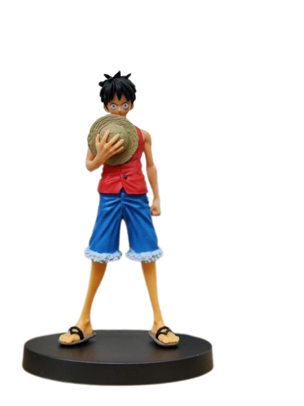 One Piece: Luffy Standing in Red Shirt