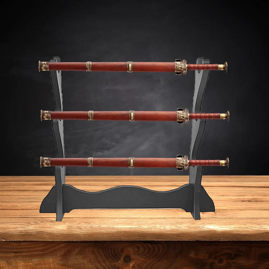 Triple Layer Katana  Wooden Stand